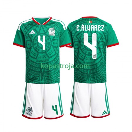Billiga Fotbollströjor Mexiko Edson Alvarez 4 Barn Hemma tröja WM 2026 Kortärmad